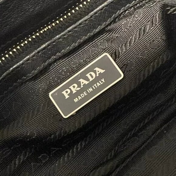 100% Authentic PRADA Gathered Bag Black Patent Leather Shoulder Bag 534-11924 - Picture 14 of 14